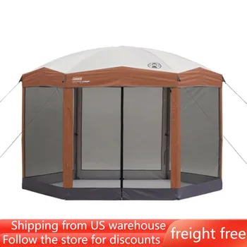 12 X 10 התקנה מיידית החופה לשמש מחסה מסך הבית קמפינג ציוד חדר 1 קמפינג אוהל נסיעות חום הובלה חינם